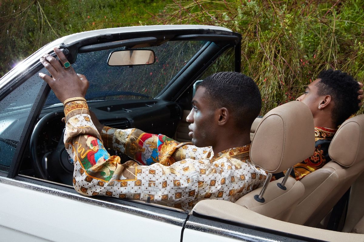 driving a convertible 